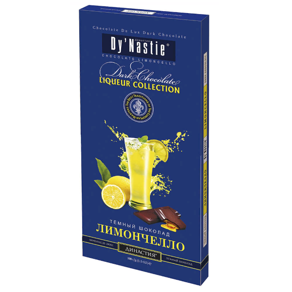№3 Династия Шоколад "Лимончело", (блок 10шт по 100г)  в Видном