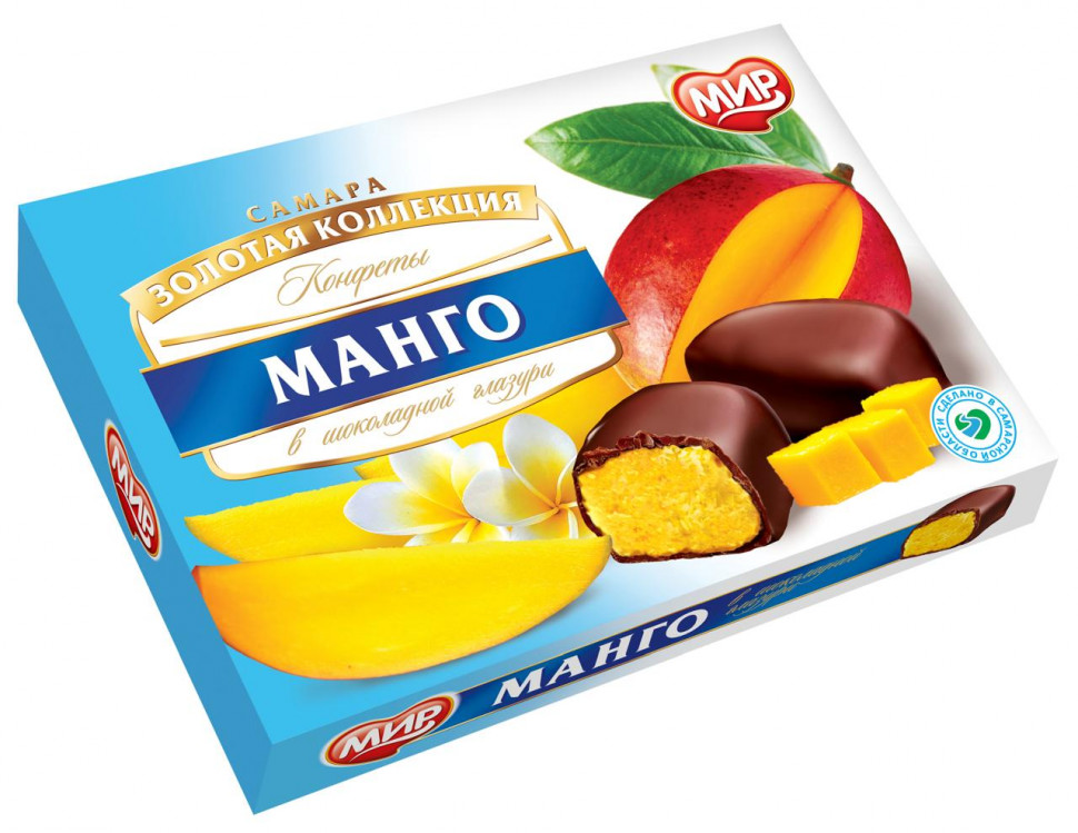  КФ МИР Манго-Кокос в шоколадной глазури 160г  в Видном
