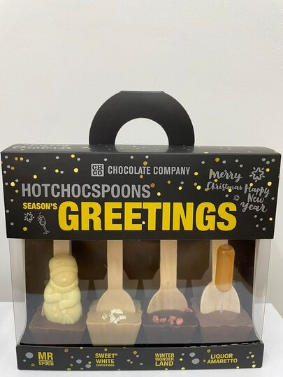 №1 Набор шоколадных ложек «SEASON`S GREETINGS» (4 ложки по 50 гр), 200гр в Видном