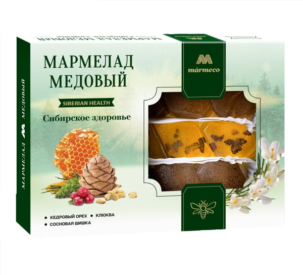 №2 Мармелад медовый "Сибирское здоровье" без сахара 200г  в Видном
